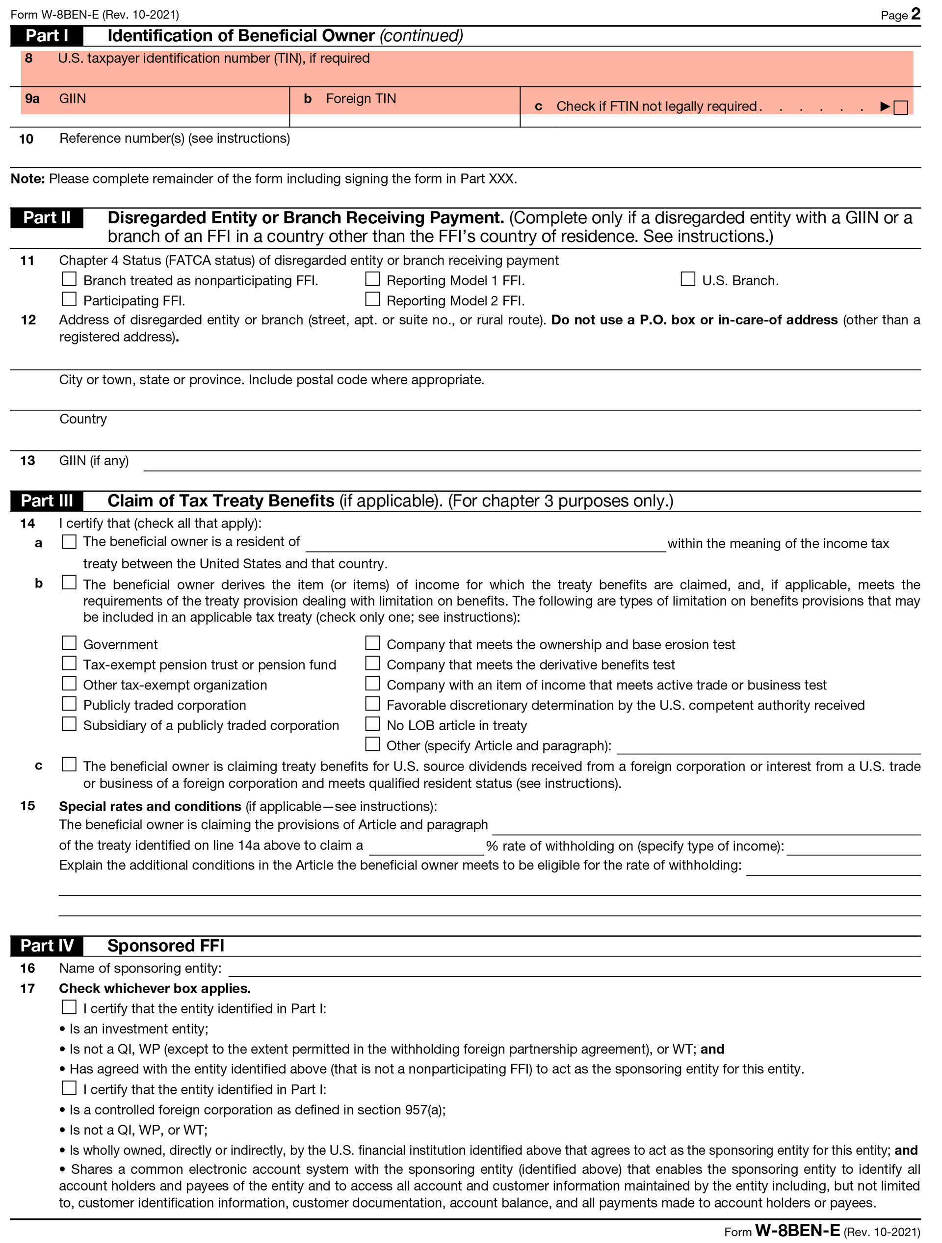 W-8BEN-E 非美国个人卖家报税说明– Help Center - CONNECT